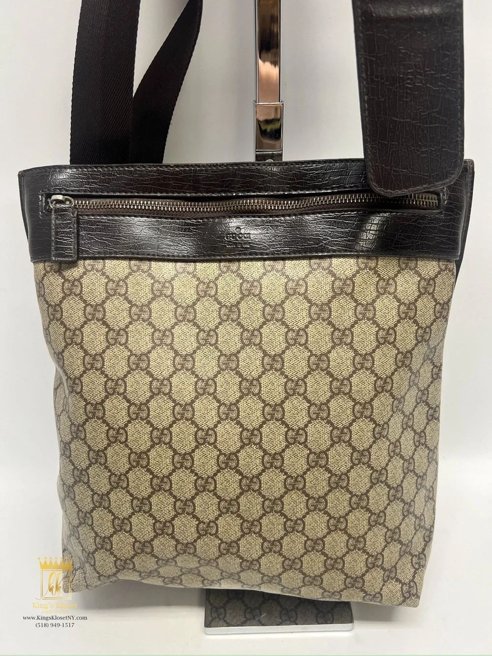 Long gucci pvc tote bag